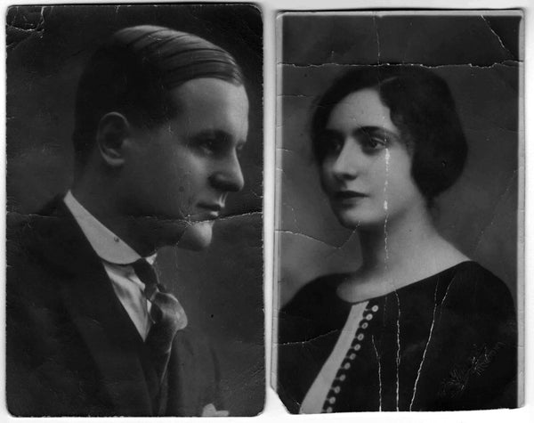Bologna 1938 I genitori della Sandra Mario Medici ed Ernesta Landini due ragazzi del 1899 copia
