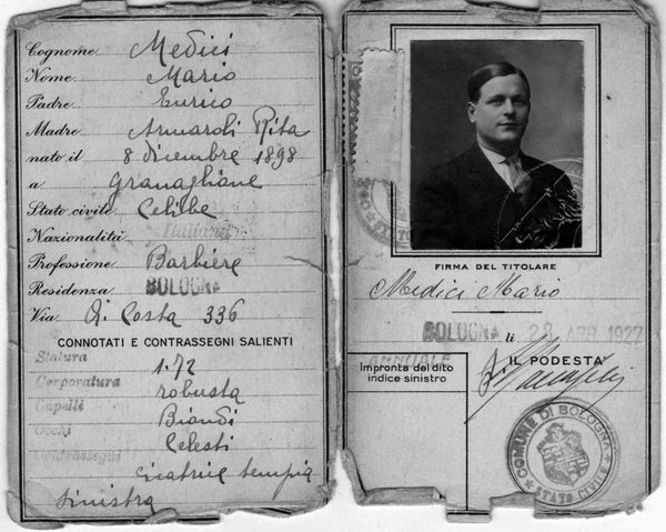 Mario Medici, Barbiere residente in via Andrea Costa dove al numero 97 aveva la sua bottega. Ancora oggi è presente un barbiere dopo oltre 100 anni